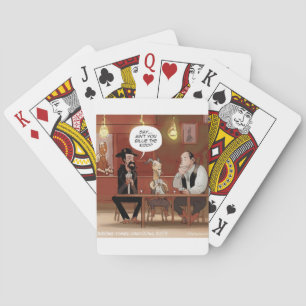 Billy The Kid? Funny Goat Cartoon Poker Cards