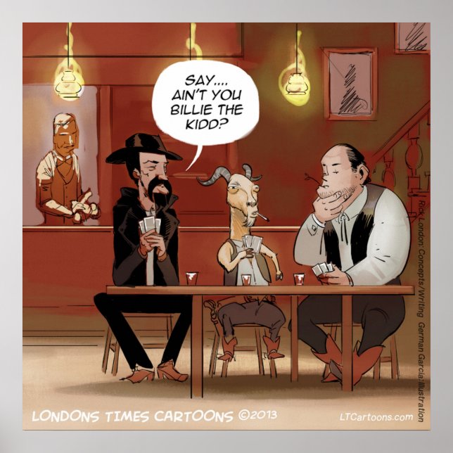 Billy The Kid? Funny Goat Poster (Front)