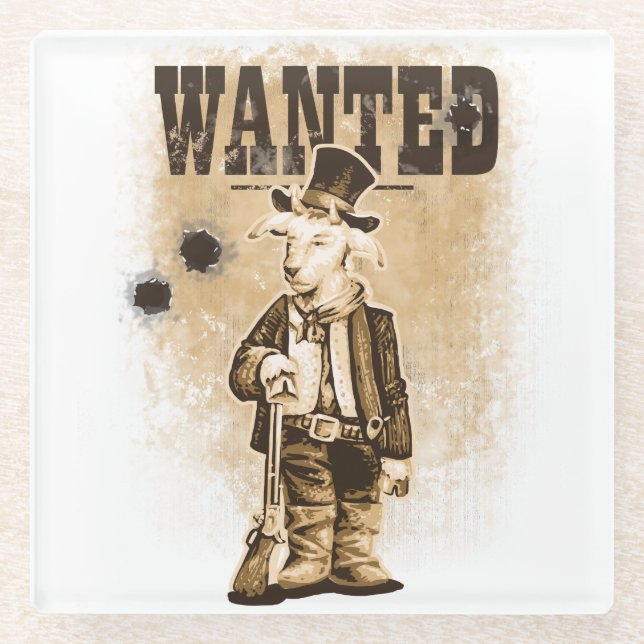 Billy the Kid Glass Coaster (Front)