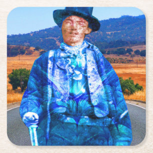 Billy the Kid Square Paper Coaster