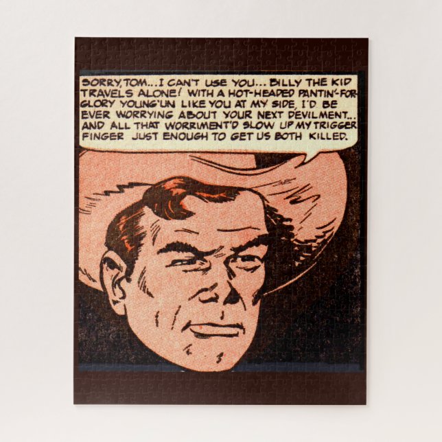 Billy the Kid travels alone Jigsaw Puzzle (Vertical)