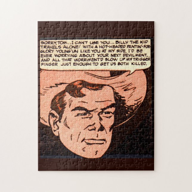 Billy the Kid travels alone Jigsaw Puzzle (Vertical)