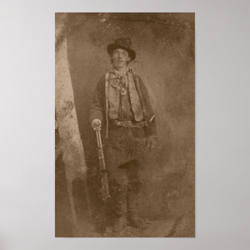 Billy The Kid __ Wild West Poster