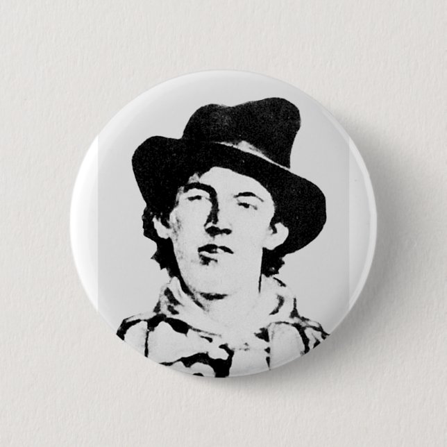 Billy The Kid ~ William H. Bonney / Outlaw Button (Front)