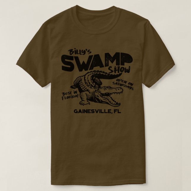 Billys Swamp Show Gator toon Best in Florida T-Shirt (Design Front)