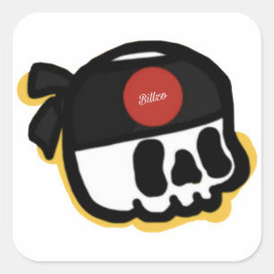 Billzo Skull Sticker