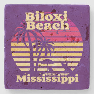 Biloxi Beach,Mississippi Stone Coaster