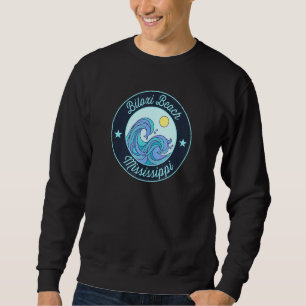 Biloxi Beach Ms Mississippi Souvenir Nautical Surf Sweatshirt