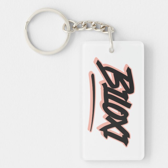 Biloxi Graffiti Style  Keychain (Front)