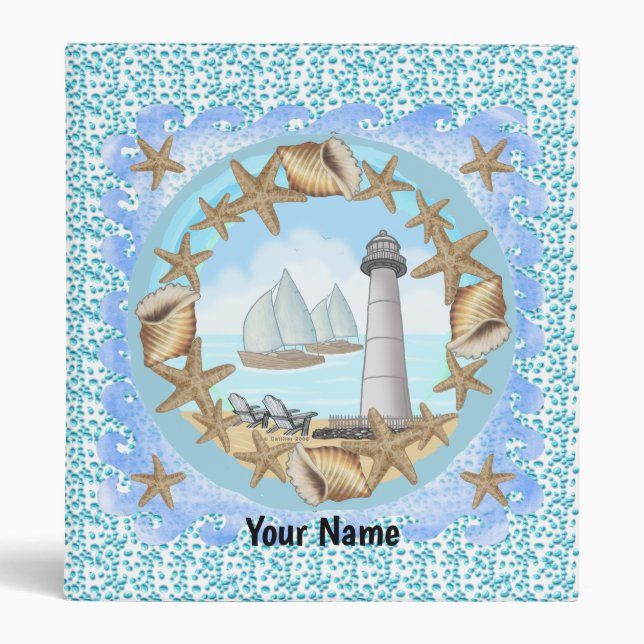 Biloxi Lighthouse 3 Ring Binder (Front)