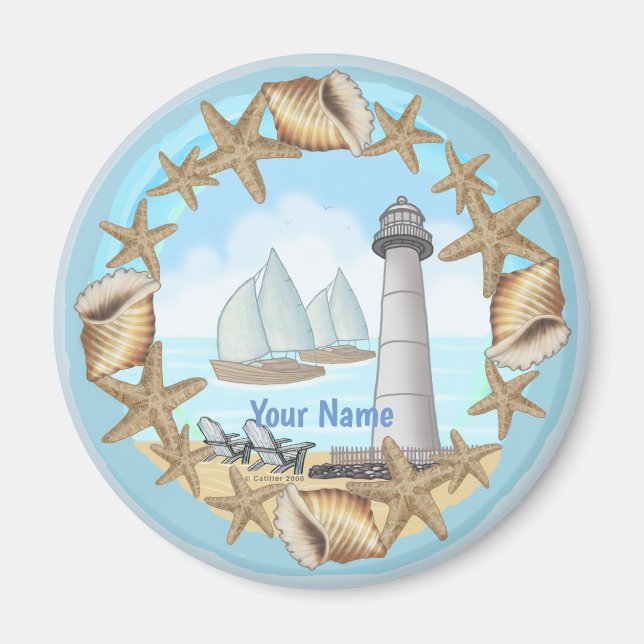 Biloxi Lighthouse magnet (Front)