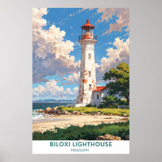 Biloxi Lighthouse, Mississippi Poster