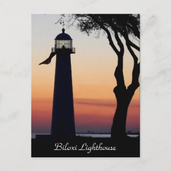 Biloxi Lighthouse Postcard by jonicool at Zazzle