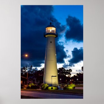 Biloxi Lighthouse Poster 20x30 by jonicool at Zazzle