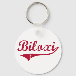 Biloxi Mississippi Classic Design Keychain