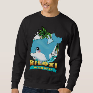 BILOXI MISSISSIPPI Cute Baby Dolphin Beach Souveni Sweatshirt