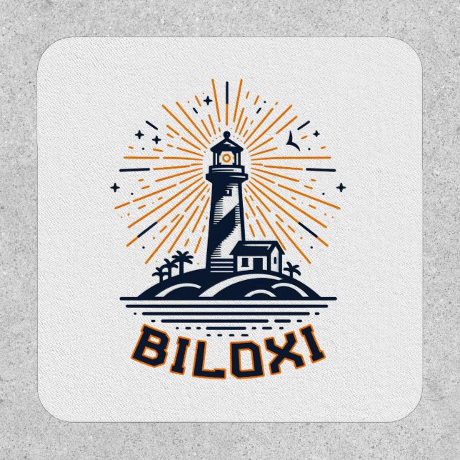 Biloxi Mississippi Lighthouse Sunrise Patch (Front)