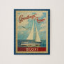 Biloxi Sailboat Vintage Travel Mississippi Jigsaw Puzzle