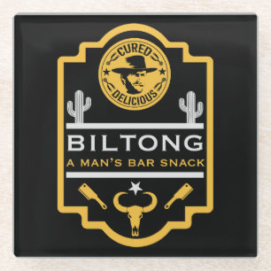 Biltong And Beer Glass Coaster