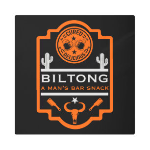 Biltong And Beer Metal Print