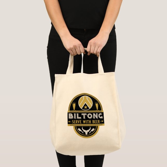 Biltong And Beer Tote Bag (Front (Product))