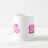 Bimbo pretty little dolly font coffee mug (Center)