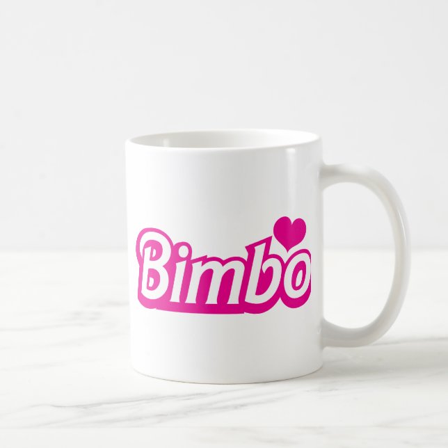 Bimbo pretty little dolly font coffee mug (Right)