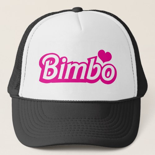 Bimbo pretty little dolly font trucker hat