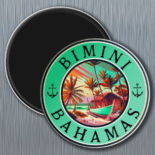Bimini Bahamas anchor Fishing Travel Vintage boat Magnet