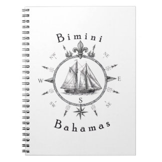 Bimini Bahamas Nautical Sailing Compass Cruising Notebook