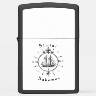 Bimini Bahamas Nautical Sailing Compass Cruising Zippo Lighter