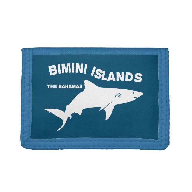 Bimini Islands - Bahamas Shark Diving Trifold Wallet (Front)
