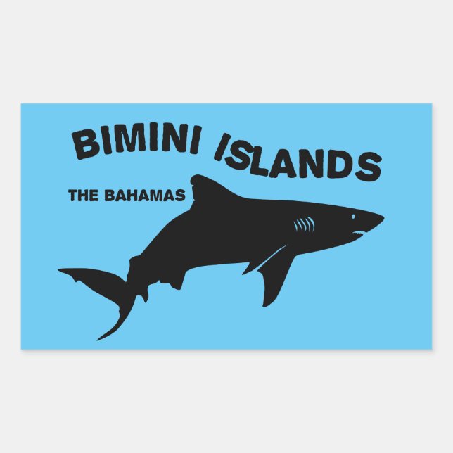 Bimini Islands Scuba Diving With Sharks - Bahamas Rectangular Sticker (Front)