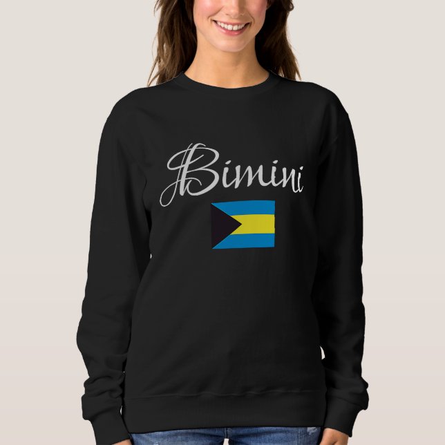 Bimini, National Flag of the Bahamas 1 Sweatshirt (Front)