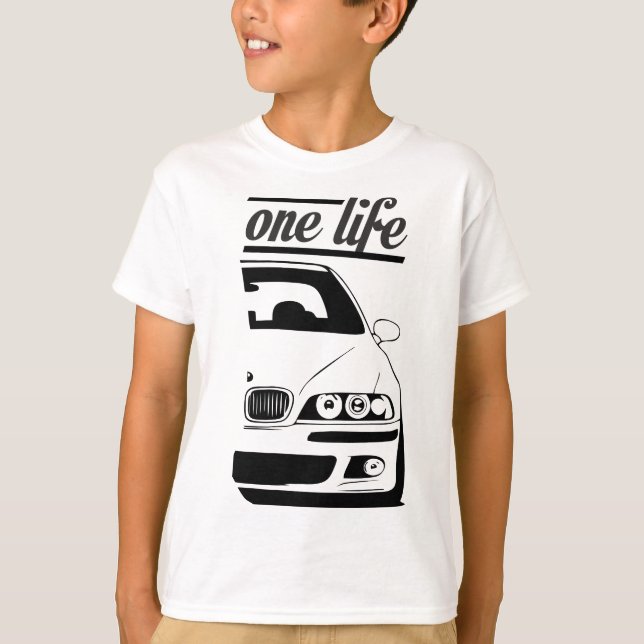 Bimmer Car E39 5 Series - One Life One Love T-Shirt (Front)