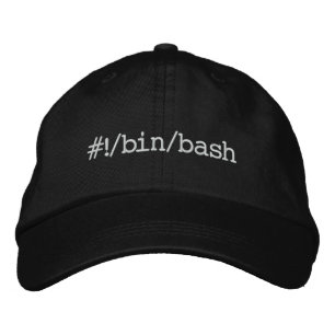 #!/bin/bash embroidered baseball cap