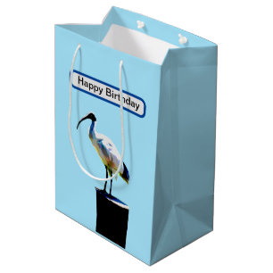 Bin Chicken, (Ibis) Oil Paint, Medium Gift Bag