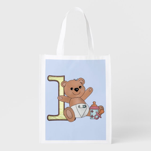 Bin One with Teddy Grocery Bag (Front)