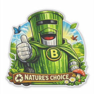 Bin Sentinel: Nature’s Choice Wheelie Bin Sticker