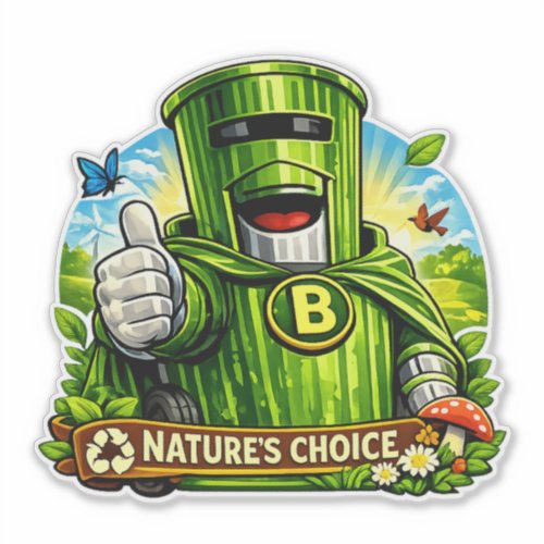 Bin Sentinel: Nature’s Choice Wheelie Bin Sticker