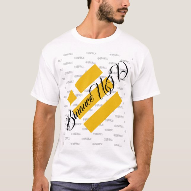 BINANCE USD CRYPTO CURRENCY LOGO T-Shirt (Front)