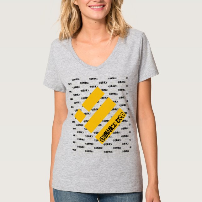 BINANCE USD CRYPTO CURRENCY LOGO T-Shirt (Front)