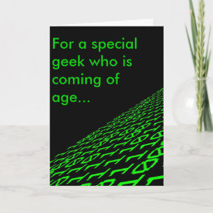 Binary 21st Birthday Card