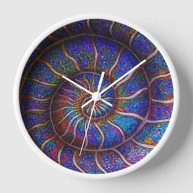 Binary Ammonite Clock (Front)