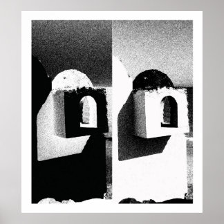 Binary Black And White, Fuerteventura Poster