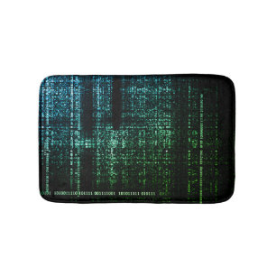 Binary Bliss: Tech Meets Tranquility Bath Mat