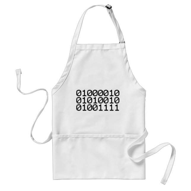 BINARY BRO ADULT APRON (Front)