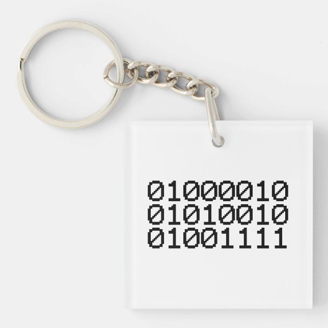 BINARY BRO KEYCHAIN (Front)