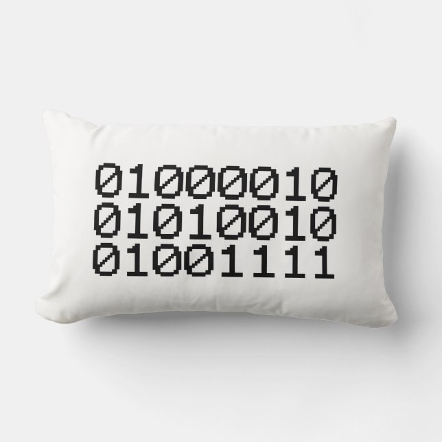 BINARY BRO LUMBAR PILLOW (Front)