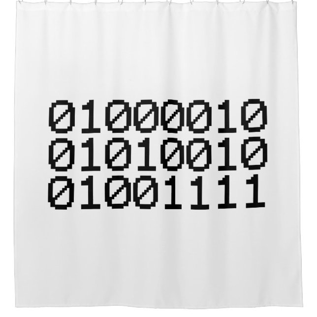 BINARY BRO SHOWER CURTAIN (Front)